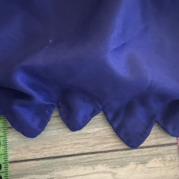 Jakelin Designs Beaded Sequin Top Large Silk Lined Geo Vintage 80s Glam Blue - Picture 14 of 14